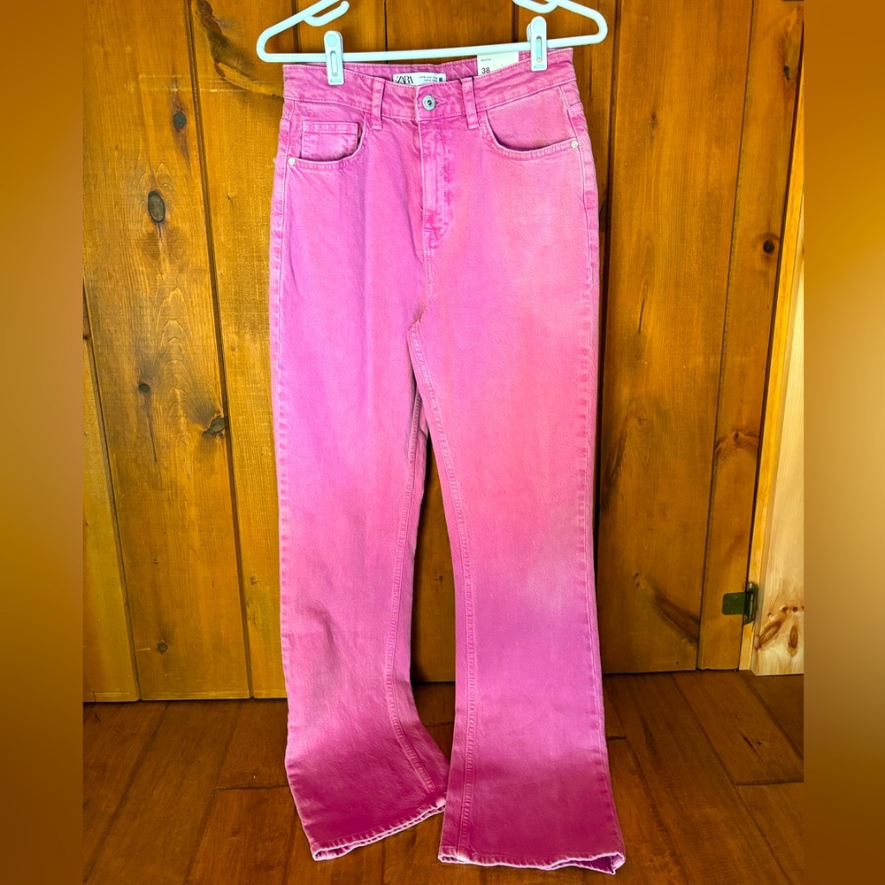 Purple Zara Wide Leg Jeans